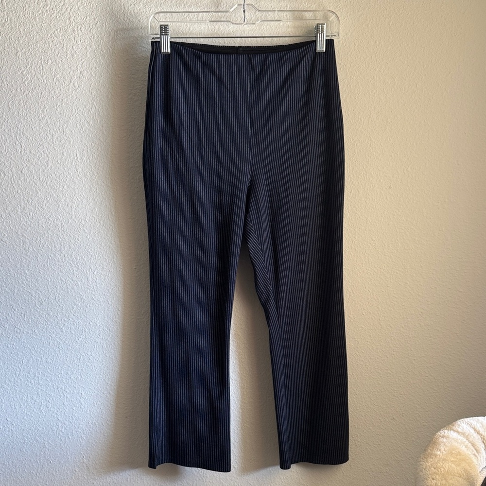 Classic Navy Pinstripe Women's Pants